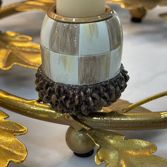 Autumnology Gold Leaf Ring Candle Holder CenterPiece - NEW - Picture 11 of 11